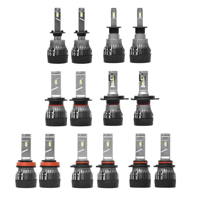 2 шт. H1/H3/H4/H7/H11/9005/9006 светодиодный фар автомобиля лампы M1 72 W фары для 8000LM авто фары IP68 Водонепроницаемый машина головная лампа