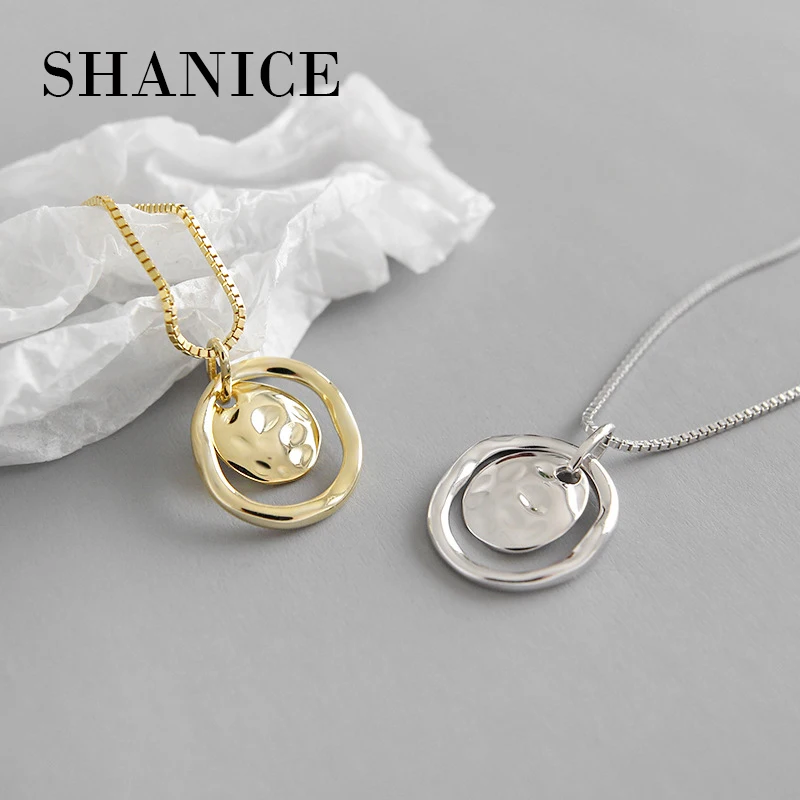 

SHANICE S925 sterling silver necklace for women Snake adjustment beads pendant silver jewelry silver chain chocker wedding