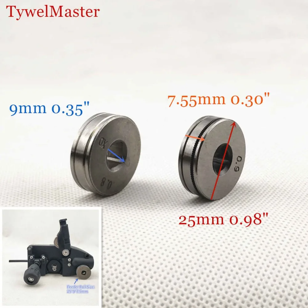 

MIG Welding Machine Wire Feeding Roll V U K Knurl Groove 0.8 1.0 1.2mm Steel Aluminum Flux Cord Welding SSJ-16 Wire Feeder Roll