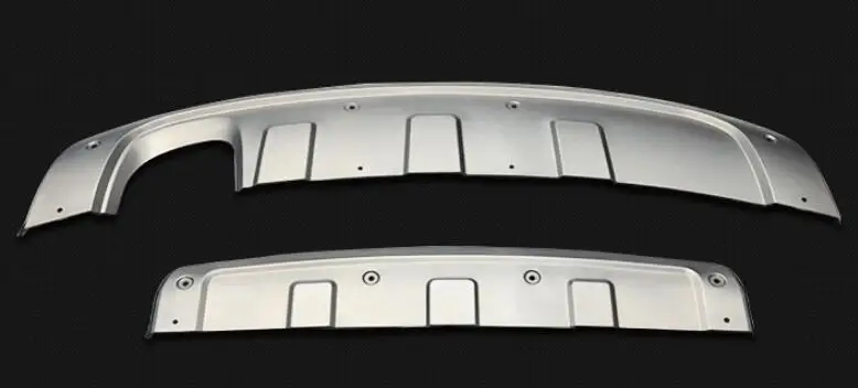 Передний+ задний бампер диффузор протектор Защита опорная плита для VW Tiguan 2013 по EMS