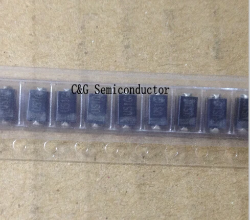 US1G UF4004 HER104 1A 400V SMA SMD Быстрое восстановление диода 100 шт. | Электронные компоненты и