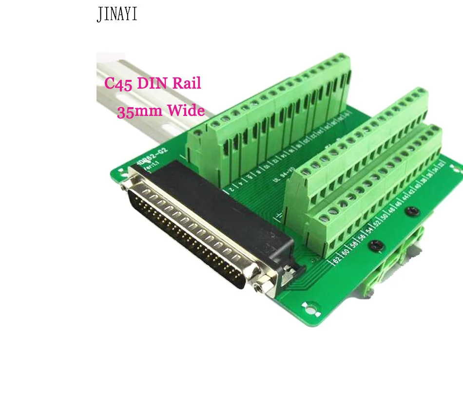 

DB62 D-SUB DR-62 62 pins Female Male signals Terminal PCB Breakout 3 row Adapter Connector with Bracket