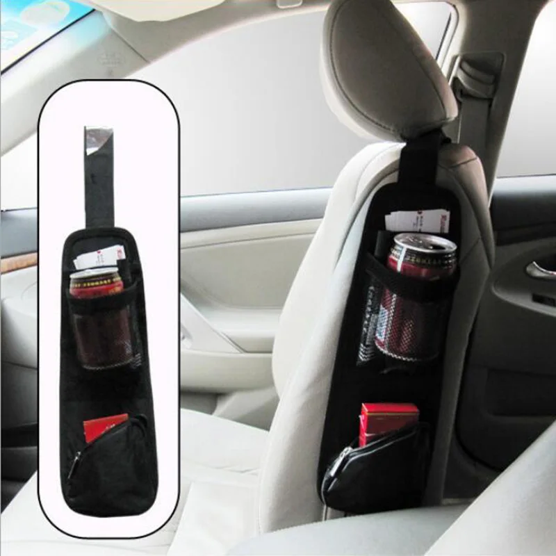 

Car Styling Car Seat Storage Bag Car Organizer For Stowing Tidying Auto Seat Side Bag Hanging Pocket Bags Nylon Sundries Holder