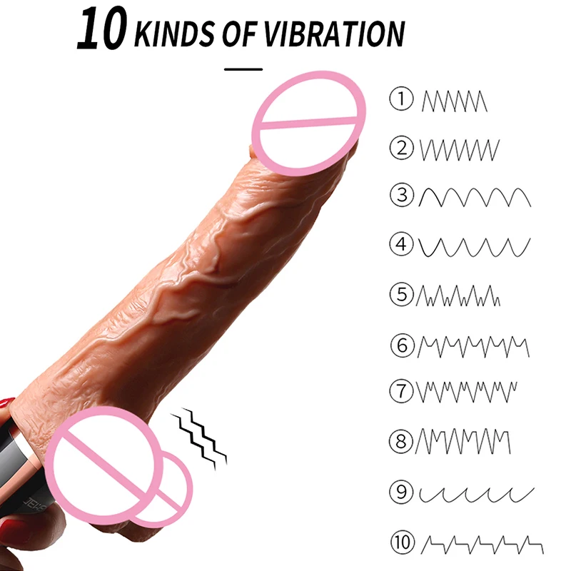  Automático consolador telescópico gran Consolador vibrador realista enorme juguete sexual pene cale