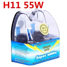 H11 55 W галогенные лампы с упаковочная коробка для противотуманных фар высокого Мощность авто лампы 6000 K 12 V/поперечная балка для Ford для парковки автомобиля для укладки