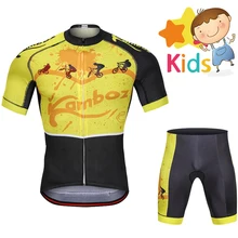 2018 Summer Children's Cycling Jersey Set Padded Bike Clothing Set for Kids Road Bike Kits Sportswear Cycling Clothing Suit 2018 Summer Children's Cycling Jersey Set Padded Bike Clothing Set for Kids Road Bike Kits Sportswear Cycling Clothing Suit