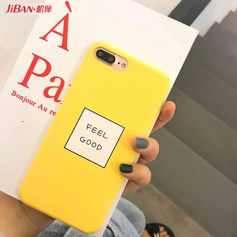 JIBAN Simple English letter Phone Case for iphone XS XR XSMAX X Apple 8 8plus 7Plus 6s 6plus Capa hard PC Back Cover |