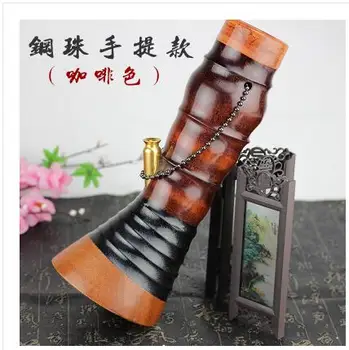 

26-35cmSmall waist hookah bamboo pipe bucket dual filter hookah portable bamboo rod tobacco pipe health smoking