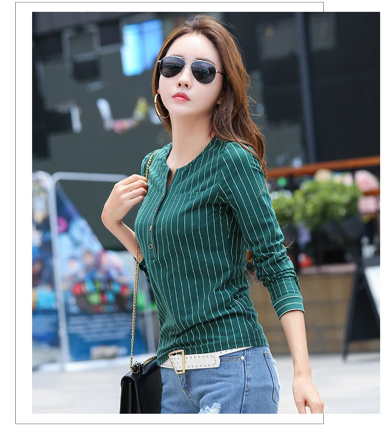 Shintimes футболка с длинным рукавом Женская хлопковая Одежда большого размера Повседневная футболка корейская модная футболка женская футболка зеленая