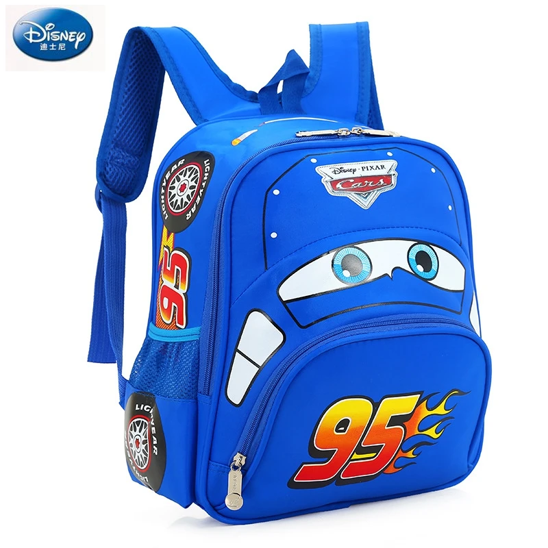  Disney cartoon car children backpack kindergarten girls boys 95 team backpack primary school studen - 33005303670
