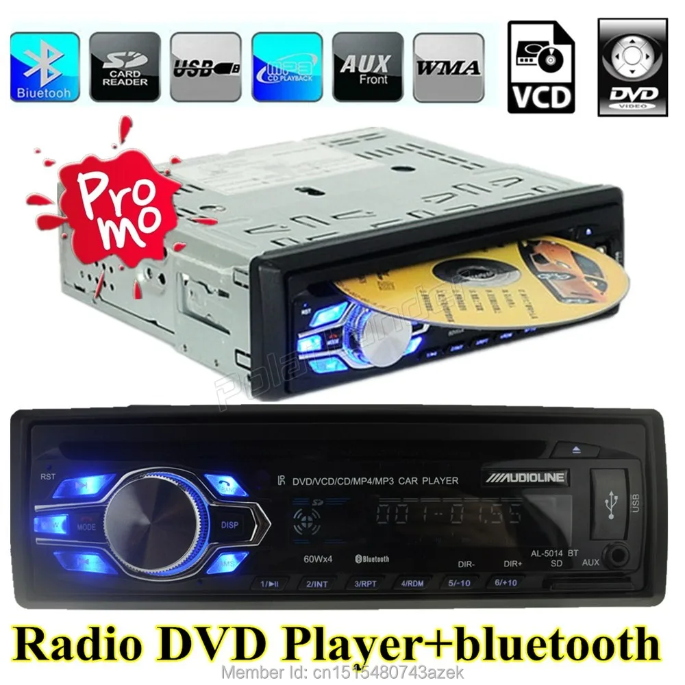 New Hot sale Car DVD VCD CD MP3 Radio Player 12V car Audio stereo in