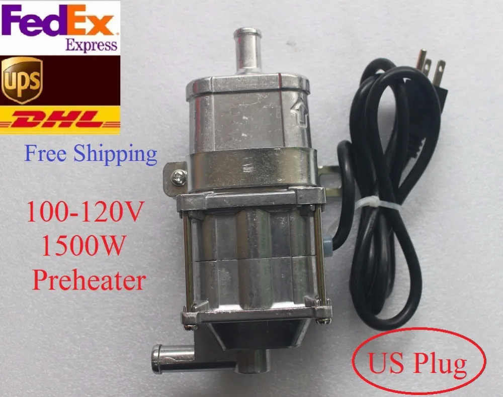 Free Shipping 100 120V 1500W Air Heater Fan Engine Preheating Heating