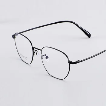 

Width-140 Men Myopia Glasses Women Prescroption Opitcal Goggle Glasses Frame Round B Titanium Computer Reading Glasses Eyewear