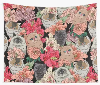 

Because Cats Wall Tapestry Cover Beach Towel Throw Blanket Picnic Yoga Mat Home Decoration