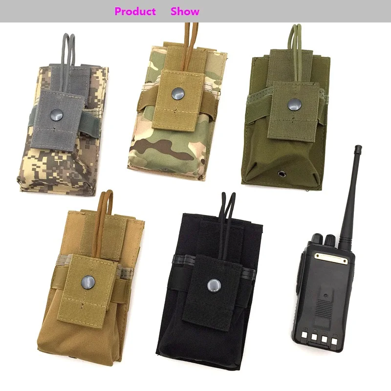 Nylon Holster Walkie Talkie pouch Radio Bag For Icom Kenwood For Motorola Yaesu Vextex Uv-5r Accessories carry case msc 20c nylon multifunction universal pouch bag holster carry case for motorola yaesu tyt baofeng uv 5r uv 82 walkie talkie