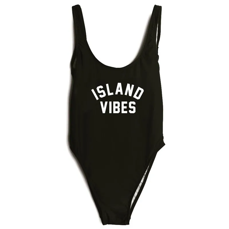 2017 Womens Swim Wear High Elastic One Piece Swimwear for Lady ISLAND