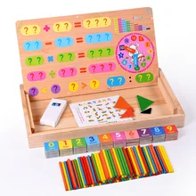 Деревянная детская Магнитная многофункциональная цифровая арифметическая обучающая головоломка, деревянная детская Математическая головоломка для раннего образования