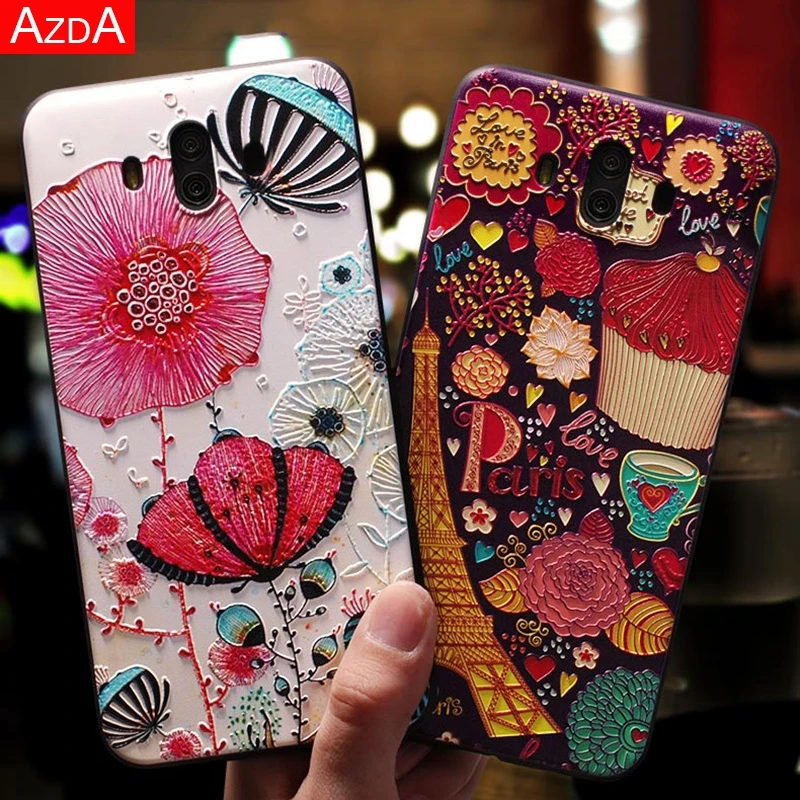 

3D Emboss Matte Cover For Huawei P8 P9 P10 P20 Mate 10 20 Lite Nova 3 3i Coque For Huawei Honor 8X 6A 7A Pro 9 10 Lite Soft Case