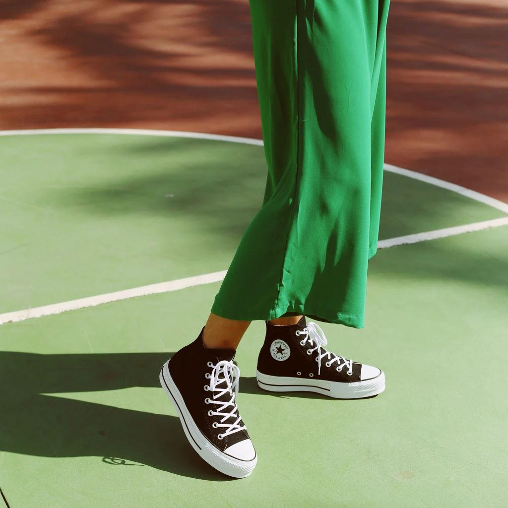 Converse Zapatillas Plataforma Lift Hi Lona Zwart Negro Lona Unisex Zwarte  Sneakers Plataforma Schoenen Casual Mode 67577|Women's Flats| - AliExpress