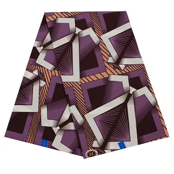 

Ankara Wax Fabric For Dress Suit Headwear 2019 African Batik Cloth Fabric Nigerian Print Fabric 6Yards Drop Shipping