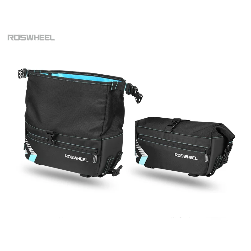 ROSWHEEL 6L Водонепроницаемая велосипедная сумка, Аксессуары для велосипеда, седельная сумка, велосипедная горная велосипедная сумка на заднее сиденье, задняя Сумка на одно плечо