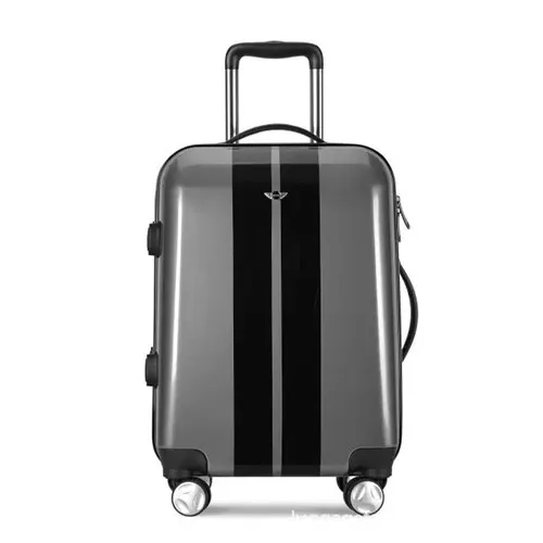 KLQDZMS Высокое качество 20 дюймов ПК прокатки багажа Спиннер Фирменная дорожная сумка бизнес путешествия чемодан колеса - Цвет: Dark gray