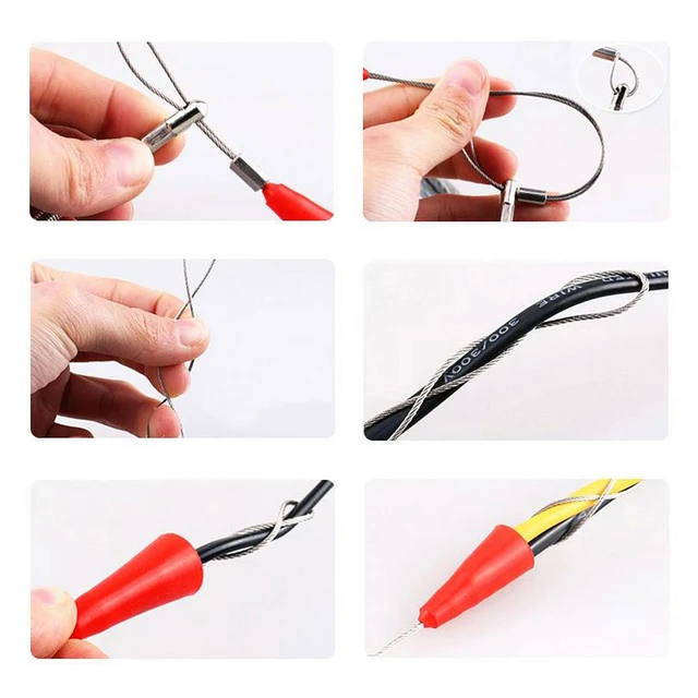 Electrical Wire Threader 5/10/15/20/25/30/50M Electrician Threading Device Wire Cable Running Puller Lead Construction Tools 5