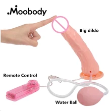 Realistic Vibrator Dildo Ejaculation Squirt Real Penis Vagina Anal Massage Stimulator Suction Cup Adult Sex Toys For Women Men