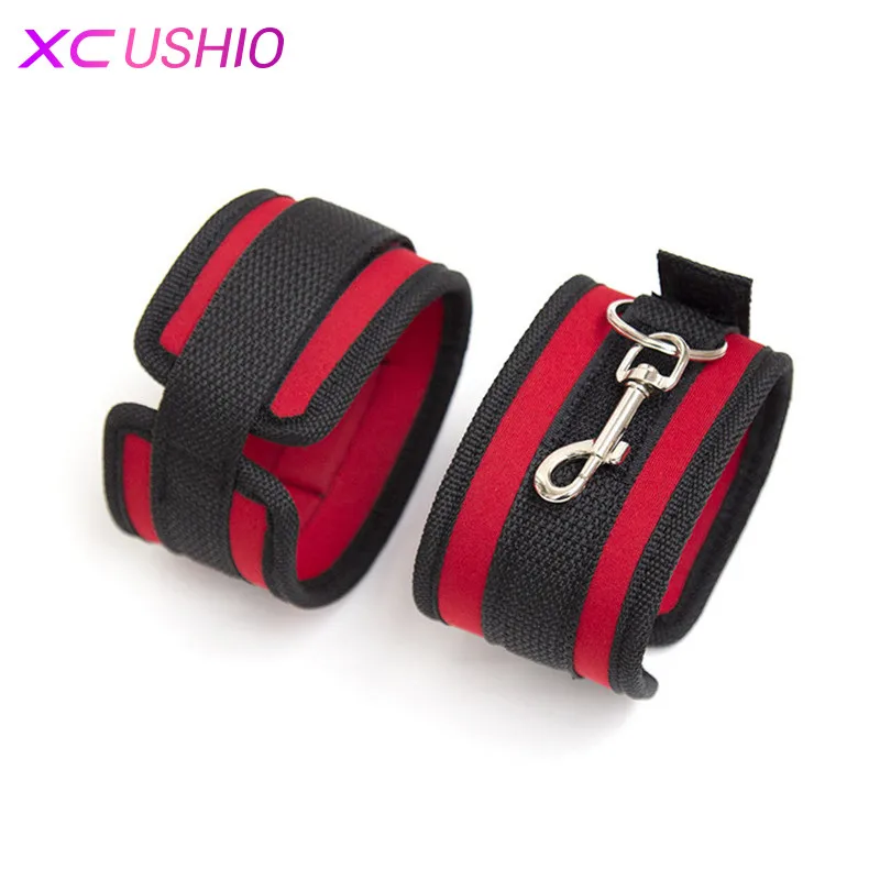  Adult Game Bdsm Bondage Under Bed Restraint Belt Sex Nylon Hand Ankle Cuffs Bed Love Kit Sex Toys f