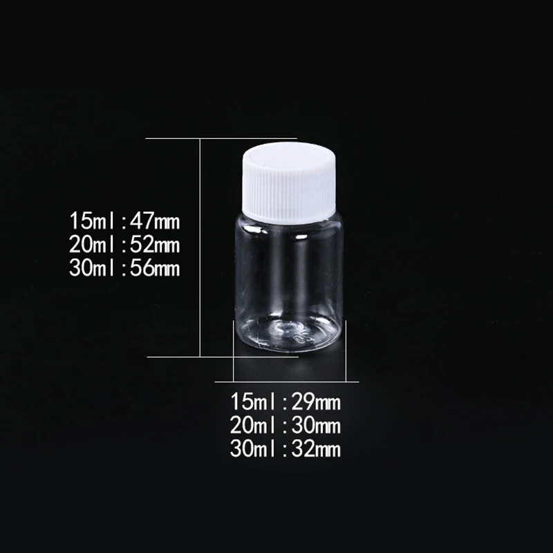 15 мл 20 м l30ml высокая прозрачная ПЭТ пластиковая бутылка герметичная жидкая