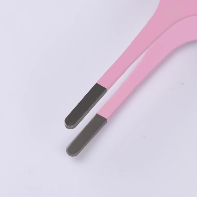 1 шт. Пинцет из нержавеющей стали с прямой изогнутой головкой Стразы 3D наклейка