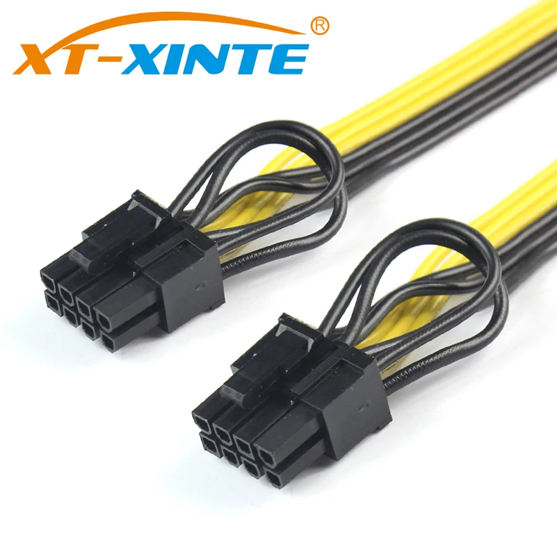 25cm CPU 8Pin to Dual 8Pin ( 6Pin + 2Pin ) Power Supply Cable Graphics Video Card PCI-E PCIe Splitter Cable Cord for Mining 25cm CPU 8Pin to Dual 8Pin ( 6Pin + 2Pin ) Power Supply Cable Graphics Video Card PCI-E PCIe Splitter Cable Cord for Mining