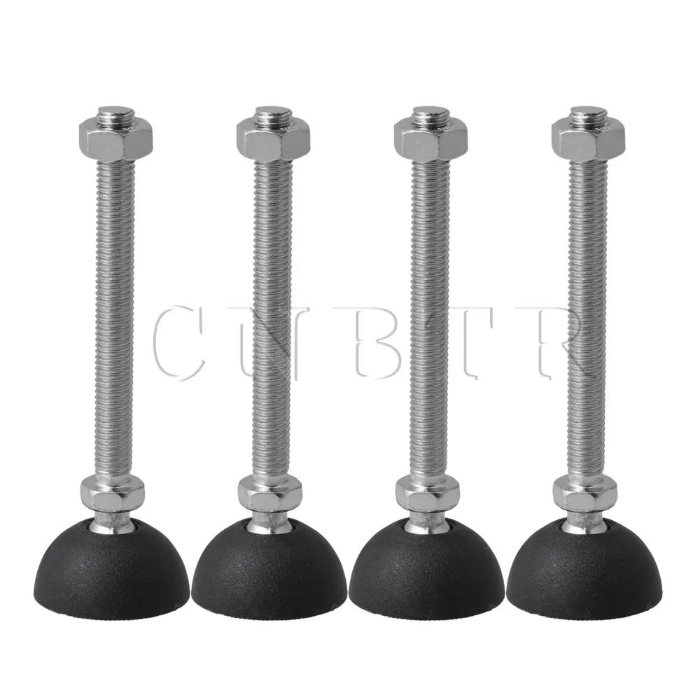 

CNBTR Round Base Home Adjustable Furniture Leveler Feet M10x100mm Thread for Tables Cabinet Leg Adjuster Pack of 4