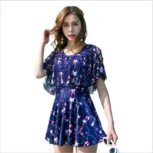 Youyou купальник женский тонкий чехол живот Горячая весна сексуальный корейский цельный купальный костюм большого размера собранная юбка стиль купальник