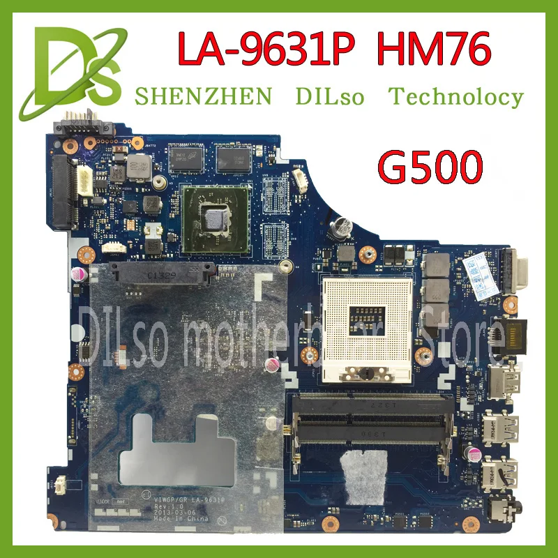 Cena KEFU LA 9631P dla Lenovo G500 Laptop płyta główna VIWGP GR LA 9631P REV 1.0 HM76 wsparcie i3 i5 i7 cpu Test