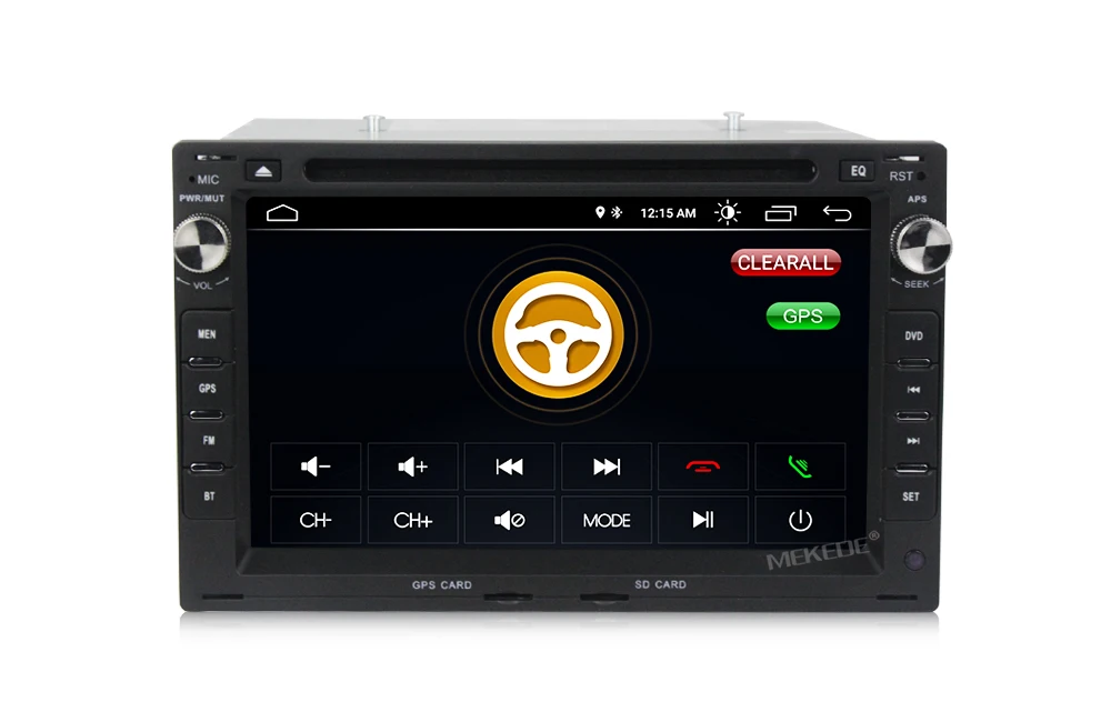 Excellent MEKEDE 2DIN HD 1024X600 android 8.1 car gps dvd player fit for VW/Volkswagen/PASSAT/B5/MK5/GOLF/POLO/TRANSPORTER+16G MAP 12
