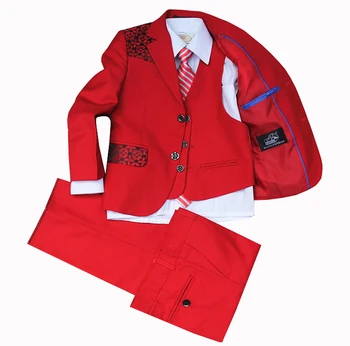 

2018 Real Rushed Boys Suits For Weddings Boys Blazer Jacket Wedding Flower Children Tide Host Suit Dress Boy Piano Performance