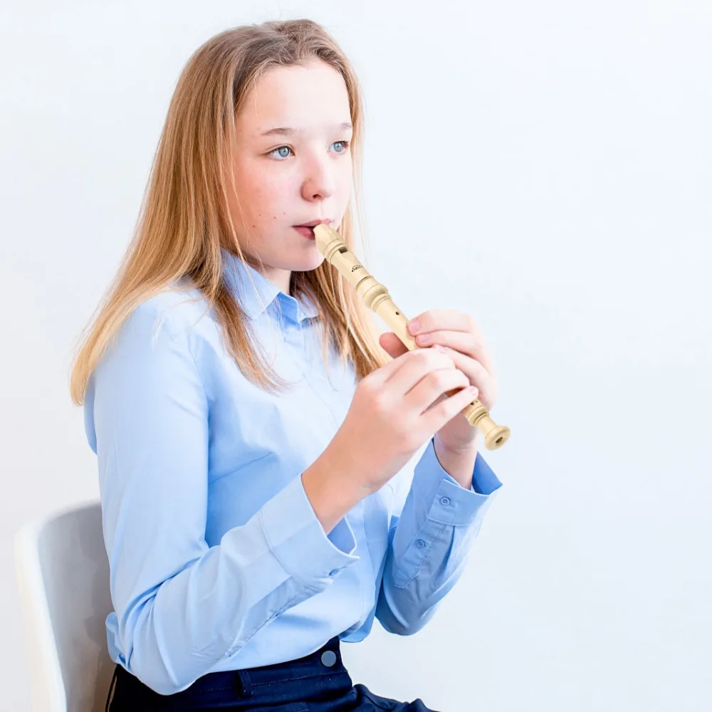 Eastar ABS сопрано C рекордер инструмент немецкий стиль пальцы натуральная длинная флейта 8 отверстий музыкальные аксессуары качество Новый