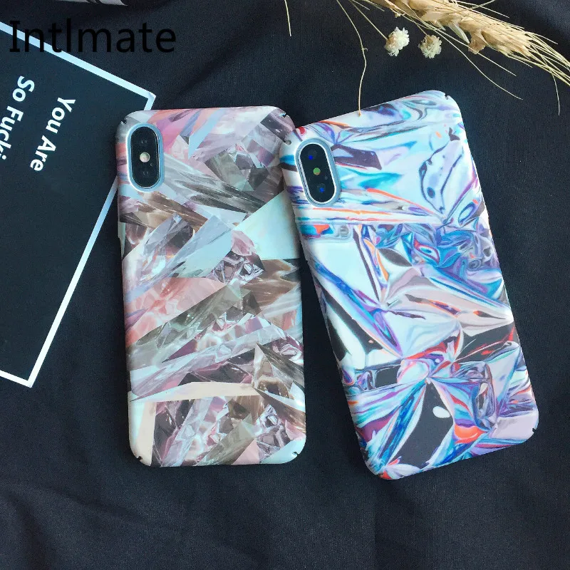 INTLMATE Fashion Case For IPhone 6 6S 7 8 SE X Plus Cover Marble Patterned Silicone S 5S 5 Phone Bag |