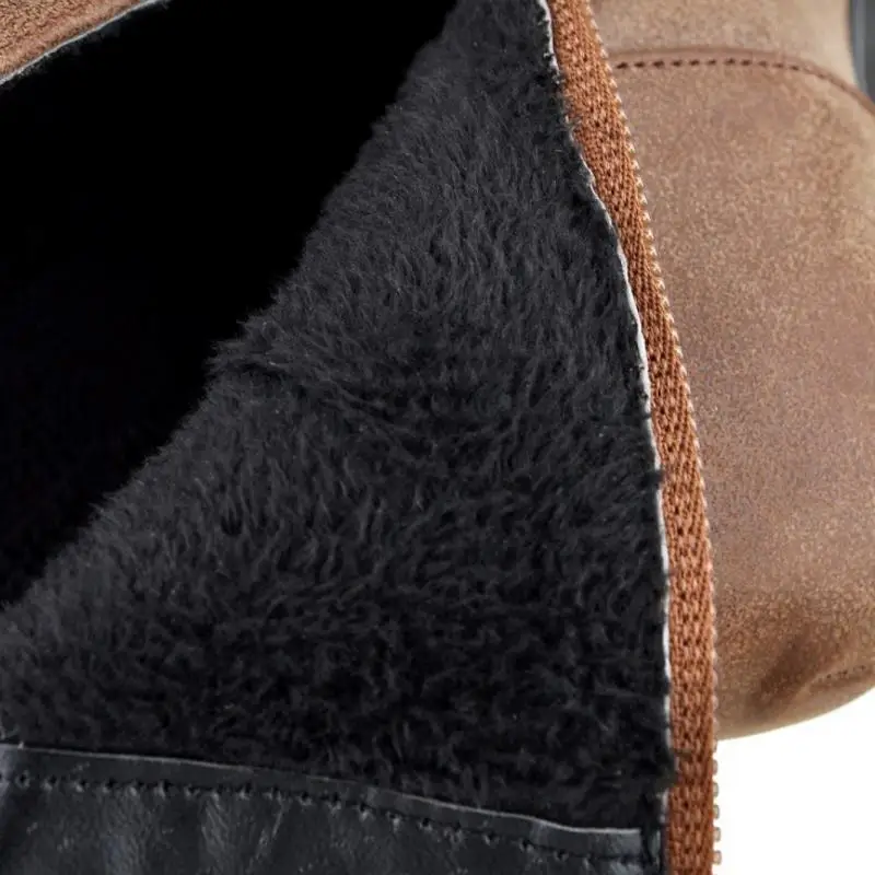 Heel Warme Stiefeletten High Plattform grau Schuhe Kreuz Damen Taoffen Frauen Größe brown Schwarzes Nieten Stiefel 33 Zip 48 Platz Strap OXZXqYxP7w