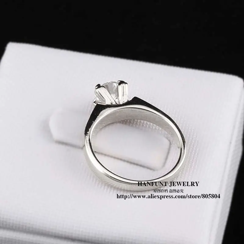 Austrian Crystal Wedding Rings for Women Sliver Color Engagement Ring For Lover Zirconia Fashion Rhinestone Jewelry R052 Xmas