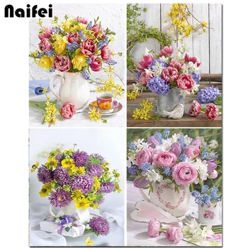 

diy Diamond Embroidery Full Set Craft Kit 5D Diamond Painting Flower Full Square/round Mosaic Rhinestones Pictures Home Decor