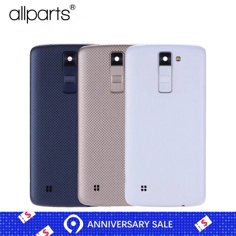 

Original Full Middle / Back Housing For LG K8 2016 K350 Battery Cover Rear Door Replacement with Button Camera Lens