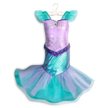 

2018 Girls Dress Little Mermaid Fancy Dress Kids Clothes Girls Mermaid Princess Dresses for Halloween Carnival Cosplay Party