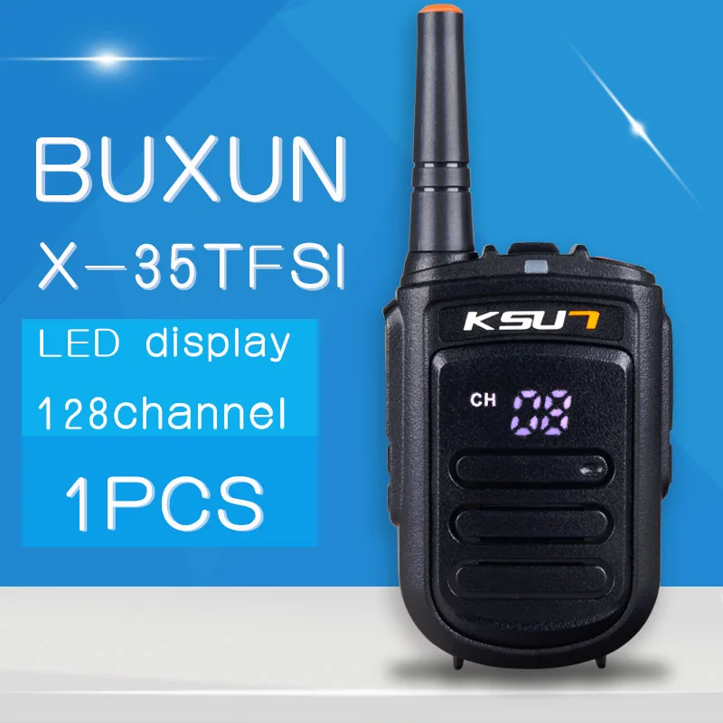 Портативная рация KSUN X-35TFSI 8 Вт ручной Baofeng Uhf 400-470 МГц 128 канальный светодиодный дисплей двухстороннее радио портативное CB - Цвет: X35