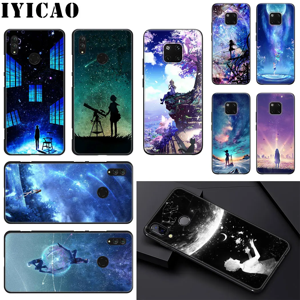IYICAO Звездный день Аниме мягкий чехол для телефона huawei Mate 10 20 Lite Pro Чехол Nova 2i 3 3i 4 |