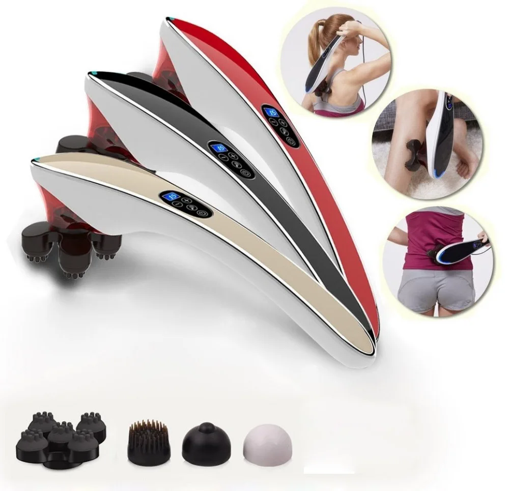 Electric cervical vertebra massager device.Vibrating kneading shoulder