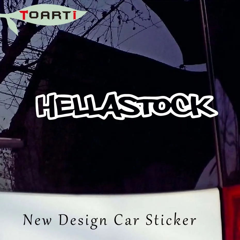 

22*3CM Hellastock Hella Stock Funny Vinyl Car Sticker Truck Decal Decals Sticker Window Car Styling Accessories
