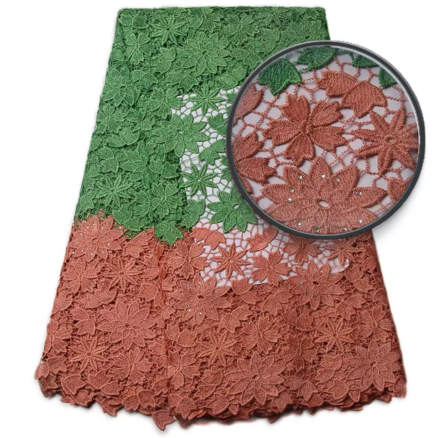 Latest High Quality Quipure Lace /Cheap Nigerian Lace Fabrics/Water Soluble African Lace Fabrics
