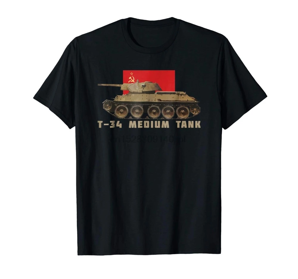 T34 русская майка футболка художественный подарок Ww2 Советская Россия майки 2019